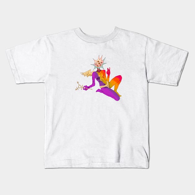 God of pride Kids T-Shirt by PeachyDoodle